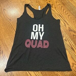 “Oh My Quad” Black Tank Top